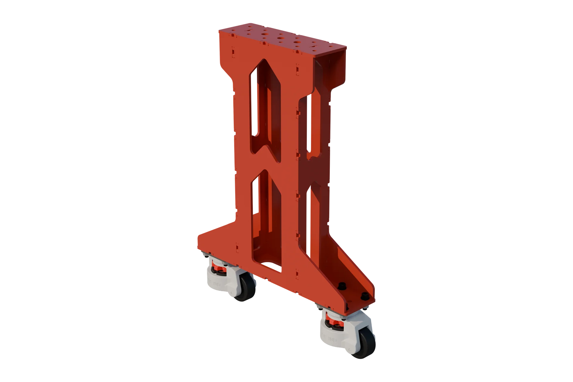 Tréteau acier EKI — Support prisme de soudure 300×200×1800 mm