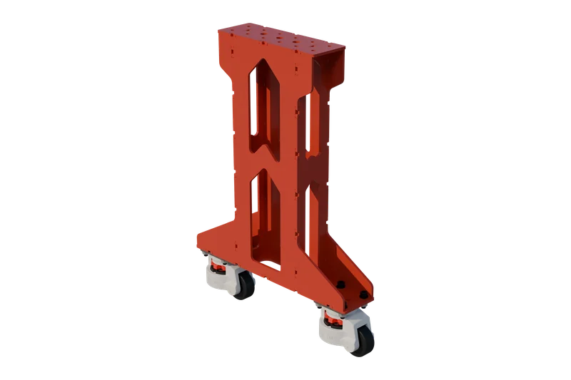 Tréteau acier EKI — Support prisme de soudure 300×200×1800 mm