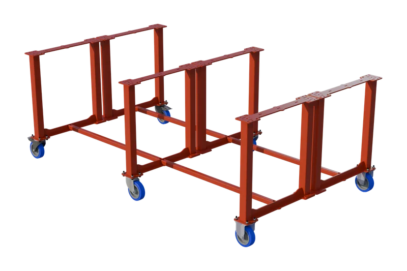 Piètement EKI 210 compatible servantes — Base table de soudure 2100×1200 mm