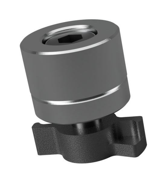 Bride fixe BFS avec rondelle de positionnement (vue 3D)