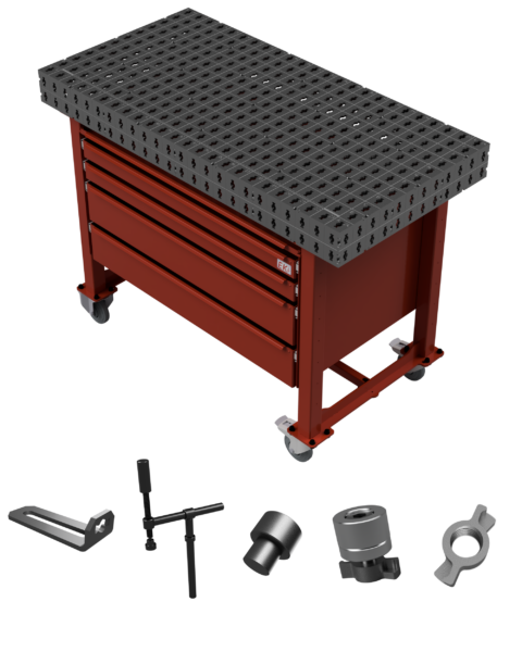 Table de soudure EKI120 avec servant et pack d'accessoires