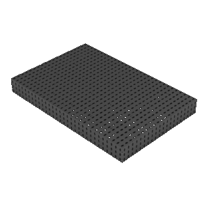 Plateau acier pour table de soudure professionnelle 1500x1000 mm EKI avec perçage Ø16