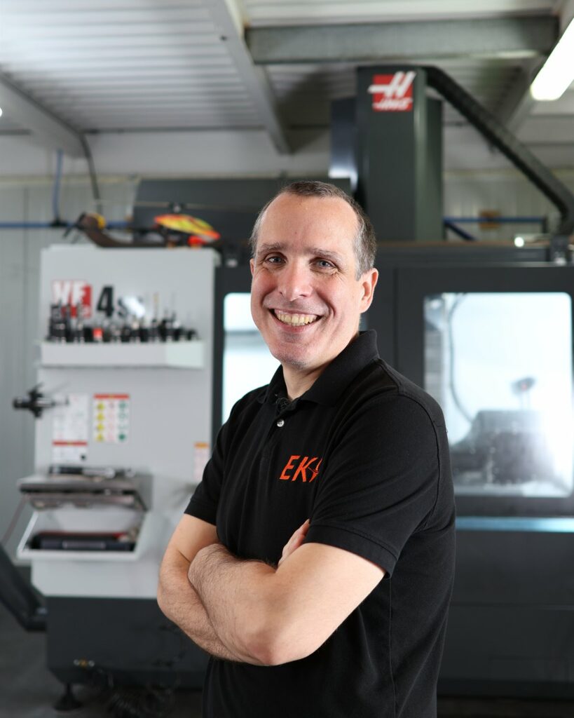 Thomas Legrand, fondateur d'EKI, dans l'atelier de Metz